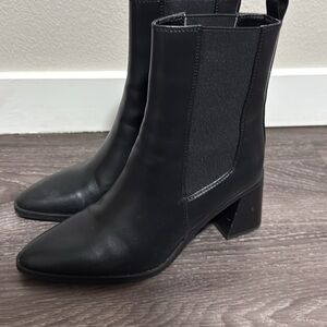 Zara pointed toe black boots